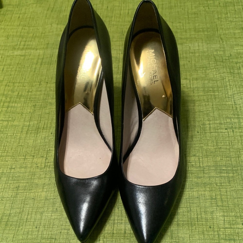 Michael Kors Black Leather Heels